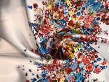 Poly Mikado/Zibelline digitally printed Fabric. 60&quot; Wide Mikado Fabric is a unique blend makes this fabric soft & Gives Structure to  Dress.