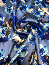 Poly Mikado/Zibelline digitally printed Fabric. 60&quot; Wide Mikado Fabric is a unique blend makes this fabric soft & Gives Structure to  Dress.