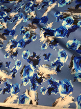 Poly Mikado/Zibelline digitally printed Fabric. 60&quot; Wide Mikado Fabric is a unique blend makes this fabric soft & Gives Structure to  Dress.