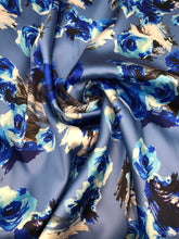 Poly Mikado/Zibelline digitally printed Fabric. 60&quot; Wide Mikado Fabric is a unique blend makes this fabric soft & Gives Structure to  Dress.