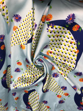 Poly Mikado/Zibelline digitally printed Fabric. 60&quot; Wide Mikado Fabric is a unique blend makes this fabric soft & Gives Structure to  Dress.