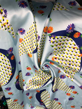 Poly Mikado/Zibelline digitally printed Fabric. 60&quot; Wide Mikado Fabric is a unique blend makes this fabric soft & Gives Structure to  Dress.