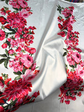 Poly Mikado/Zibelline digitally printed Fabric. 60&quot; Wide Mikado Fabric is a unique blend makes this fabric soft & Gives Structure to  Dress.