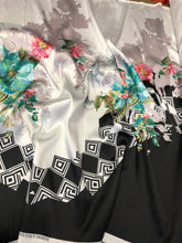 Poly Mikado/Zibelline digitally printed Fabric. 60&quot; Wide Mikado Fabric is a unique blend makes this fabric soft & Gives Structure to  Dress.