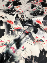 Poly Mikado/Zibelline digitally printed Fabric. 60&quot; Wide Mikado Fabric is a unique blend makes this fabric soft & Gives Structure to  Dress.
