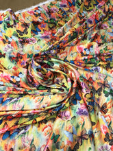 Satin charmeuse digital print 54&quot; wide        Beautiful butterfly design    Soft silky favric sold by the yard