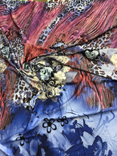 Satin charmeuse digtal print 54&quot;     Beautiful floral animal print     Soft silky fabric sold by the yard