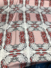Satin charmeuse digital print 54&quot; wide      Beautiful dusty rose wine     Soft silky fabric sold by the yard