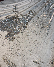 Sequence reversable gold with shinny silver mermaid sequence 54&quot; wide    Fabric sold by the yard