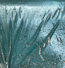 Riversible sequins fabric 54&quot; wide    Beautiful aqua gold sequins   Fabric sold by the yard