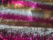 Mutli color sequins 54&quot; wide    Beautiful fusia gold silver colors combo fabric sold by the yard