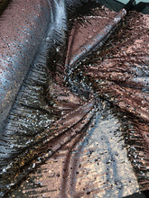 Multi color sequins 54&quot; wide   Beautiful rose pink grey black color combo    Fabric sold by the yard