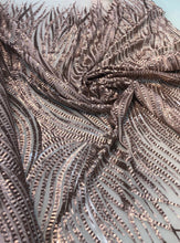 Desugn sequins 50&quot; wide    Beautiful champagne color   Fabric sold by the yard