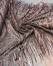 Desugn sequins 50&quot; wide    Beautiful champagne color   Fabric sold by the yard