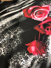 100% silk charmeuse digital print 54” wide Beautiful floral designer silk Fabric