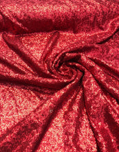Solid sequins on mesh 52&quot; wide   Top of the line sequins Beautiful red color sequin fabric sold by the yard