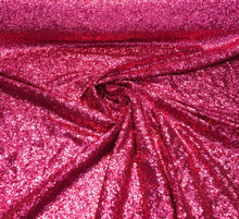 Solid sequins on mesh 52&quot; wide    Top of the line sequins beautiful fusia color sequin fabric sold by the yard