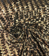 Chevron pattern sequins on stretch mesh fabric 52&quot; wide    Beautiful green gold color sequins fabric sold by the yard