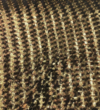 Chevron pattern sequins on stretch mesh fabric 52&quot; wide    Beautiful green gold color sequins fabric sold by the yard