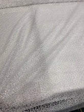 White sequins on sheer swirl mesh 52&quot; wide    Sequins fabric sold by the yard
