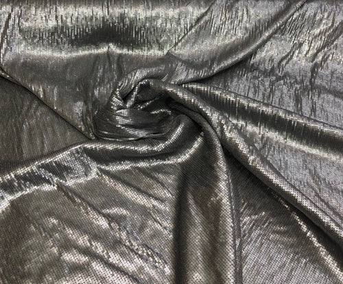 Striped gray sequins on mesh fabric 52" wide   Sequins fabric sold by the yard