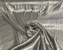 Striped silver grey sequins on meah fabric 52&quot; wide   Sequins fabric sold by the yard