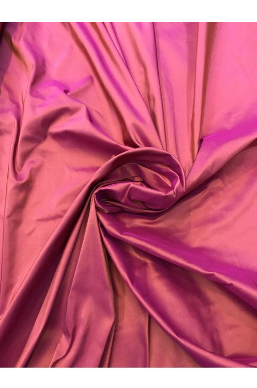 Fusia gold silk taffeta 54" wide   Beautiful fabric beat for structure dresses & gowns   Silk taffeta fabric sold by the yard