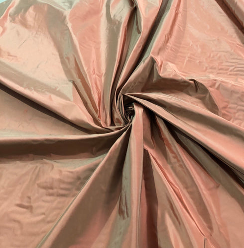 Silk taffeta fabric 54" wide   Beautiful iridescent brick orange color silk taffeta fabric sold by the yard