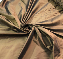 Bronze Silk taffeta fabric 54&quot; wide   Beautiful iridescent bronze silk taffeta fabric sold by the yard