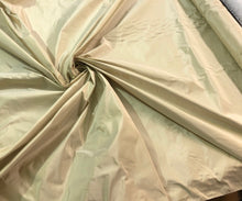 Champagne gold silk taffeta 54&quot; wide    Beautiful iridescent champagne gold color silk taffeta fabric sold by the yard
