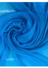 French silk chiffon 54&quot; wide   Beautiful turquise color silk chiffon fabric sold by the yard