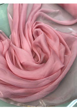 Silk chiffon 54&quot; wide     Pink color french silk chiffon fabric sold by the yard