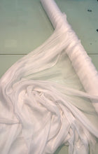 Silk chiffon 54&quot; wide    White silk french chiffon fabric sold by the yard