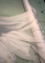 Silk chiffon 54&quot; wide    White silk french chiffon fabric sold by the yard