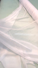 Silk chiffon 54&quot; wide    White silk french chiffon fabric sold by the yard