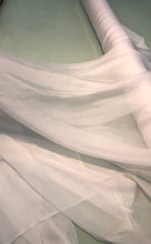 Silk chiffon 54&quot; wide    White silk french chiffon fabric sold by the yard