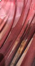 Silk chiffon 54&quot; wide    Iridescent burgandy black color french silk chiffon fabric sold by the yard