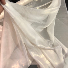 Silk chiffon 54&quot; wide     Ivory gold matalic french silk chiffon fabric sold by the yard