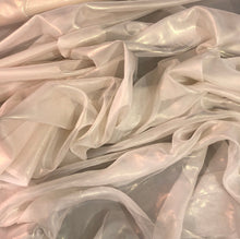 Silk chiffon 54&quot; wide     Ivory gold matalic french silk chiffon fabric sold by the yard