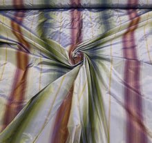 Silk taffeta 54&quot; wide    Beautiful purple ombre with green brown shade silk taffeta fabric sold by the yard