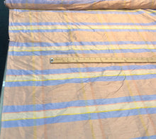Silk shantung plaid 54&quot; wide     Beautiful peach blue colors silk shantung fabric sold by the yard