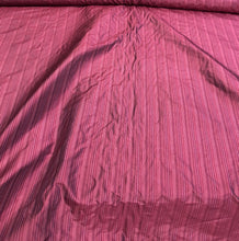 Silk shantung pinstripes 54&quot; wide   Beautiful fusia puple color silk shantung fabric sold by the yard