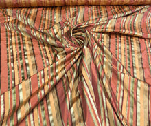 Silk taffeta 54&quot; wide    Beautiful silk taffeta satin stripes fabric sold by the yard