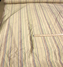 Silk dupion stripe 54&quot; wide    Beautiful gold multi color dupion stripe fabric sold by the yard