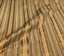 Silk jaquard satin stripe 54&quot; wide heavy upholstery weight silk jaquard satin stripes fabric sold by the yard