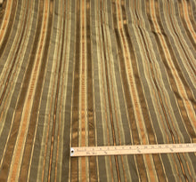 Silk jaquard satin stripe 54&quot; wide heavy upholstery weight silk jaquard satin stripes fabric sold by the yard