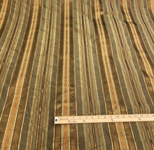 Silk jaquard satin stripe 54&quot; wide heavy upholstery weight silk jaquard satin stripes fabric sold by the yard