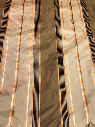100% silk satin stripe taffeta 54" wide            Sold by the yard