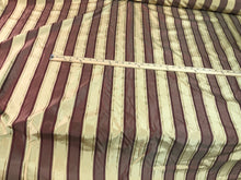Silk taffeta jaquard stripe 54&quot; wide                       Beautiful gold & wine color