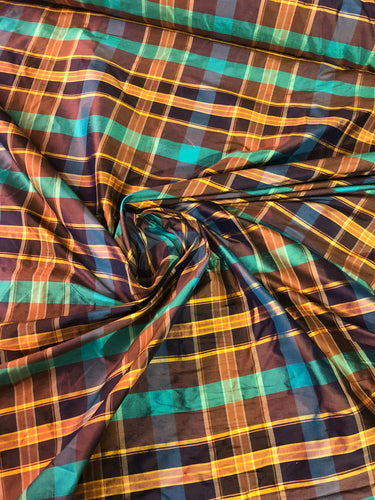 Silk shantung plads 54" wide                           Sold by the yard